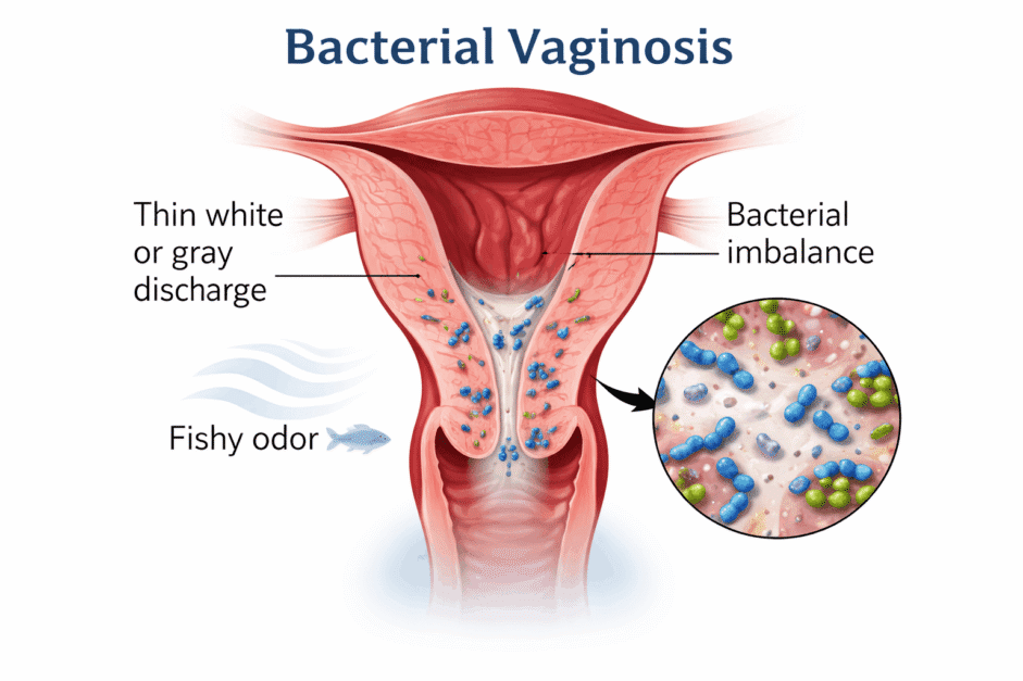 You are currently viewing Bacterial Vaginosis: Symptoms, Causes, Treatment, and Prevention