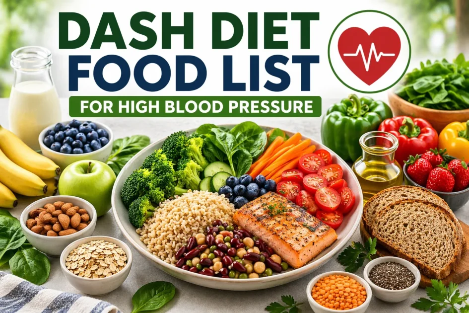 Read more about the article DASH Diet Food List for High Blood Pressure: What to Eat and What to Limit